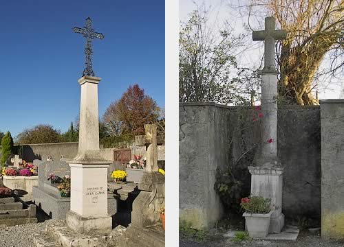 Croix du cimetière et croix monumentale Pe de Bernat