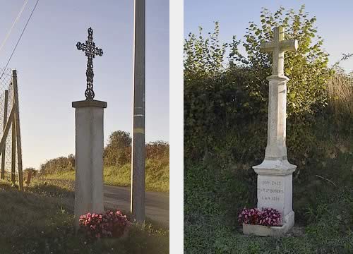 Croix de Chemin dit "Six Hourats" et croix Monumentale